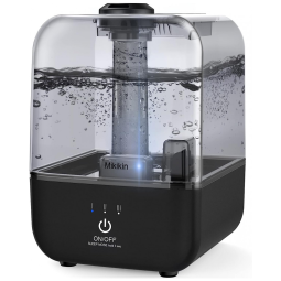 Mikkin Umidificador Ultrassônico Portátil 4.5L até 30H, 110v, MIKIKIN ME A205, Preto