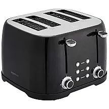 AMZ Torradeira, c, 4 fatias, 1600 W, 110V, branco