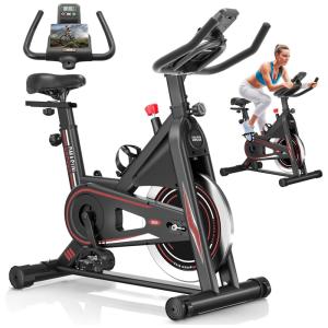 Bicicleta de exercício. Bicicleta estacionária clássica de pasta de freio pro para casa com 149,66 Quilos Capacidade