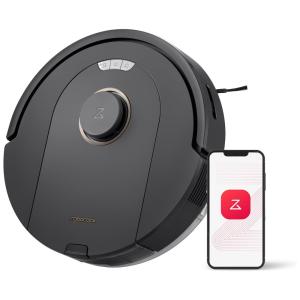 Aspirador Robô e Esfregão com Sucção Forte 5500Pa, Eescova DuoRoller, Navegação LiDAR e Autonomia de 4H, 110V, Roborock Q5 Pro, Preto