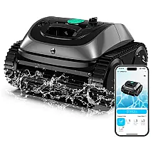 Robô Aspirador de Piscina WYBOT C1 2025 Upgrade para Piscinas Enterradas, Limpeza 4 em 1 sem Fio dura 150min, Triplo Motor até 150m²