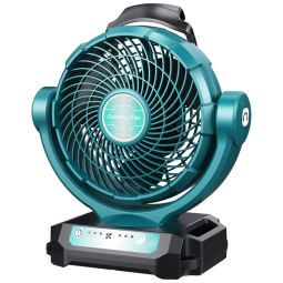 Ventilador de Mesa Portátil 3 Velocidades Ajustáveis, 110v, DTEZTECH MT FAN, Preto