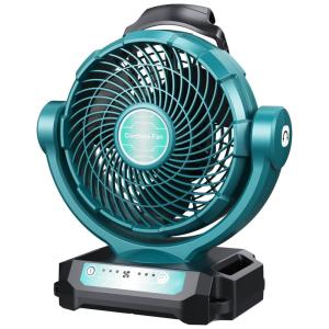 Ventilador de Mesa Portátil 3 Velocidades Ajustáveis, 110v, DTEZTECH MT FAN, Preto