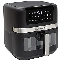 Fritadeira Elétrica Airfryer 6,6L com Janela de Visualização, 13 Predefinições de Cozimento, Cesta Antiaderente e Painel Digital, 110V 1700