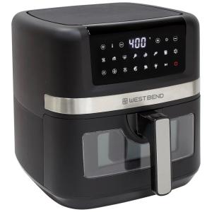 Fritadeira Elétrica Airfryer 6,6L com Janela de Visualização, 13 Predefinições de Cozimento, Cesta Antiaderente e Painel Digital, 110V 1700