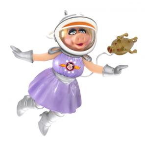 Enfeite de Natal Hallmark Keepsake Disney The Muppets First Mate Piggy e The Swinetrek, em Plástico, 10,2 x 9,5 x 7 cm