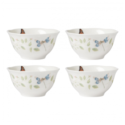 Conjunto de Tigelas 560mL com 4 Peças, Material de Porcelana e Formato Redondo, LENOX 894543, Branco Colorido