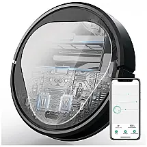 Aspirador de Pó Robô Max com Câmera de Segurança Wi Fi Alexa 120 Min de Ação 3000Pa, 5200 mAh, GENERIC, Branco