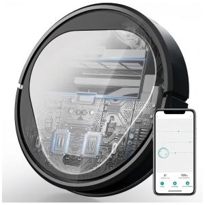 Aspirador de Pó Robô Max com Câmera de Segurança Wi Fi Alexa 120 Min de Ação 3000Pa, 5200 mAh, GENERIC, Branco