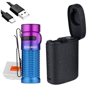 Olight Lanterna 1200LM, Distancia 181 M, com USB, à Prova DÁgua IPX8, Azul