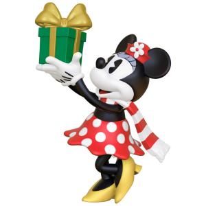 Enfeite de Natal Miniatura Hallmark Keepsake 1,31", Disney Minnie Mouse Entrega Especial da Minnie, Plástico 2,2x3,3x1,6 cm