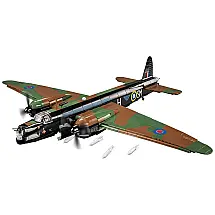 Kit de Construção Avião Vickers Wellington MKII da Segunda Guerra Mundial com 1164 Peças, COBI, Marrom, Verde e Preto