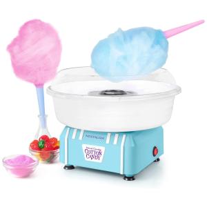Retrô Máquina de Algodão Doce Elétrica Profissional, 110v, NOSTALGIA , Azul