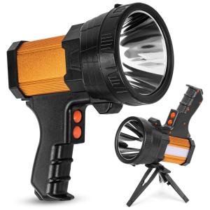Lanterna LED Recarregável 10 Horas de Ação, USB 10.000 Lúmens, Vanvale, Laranja