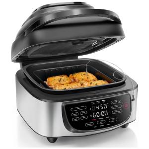 Fritadeira Elétrica 7.4L de Capacidade e Painel de Controle Digital e Temperatura Ajustável, 110V 1700W, CHEFMAN, Prateado