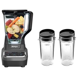 Liquidificador Profissional com Jarra de 2L e 2 Copos, 1000 Watts, 110v, NINJA BL610, Preto