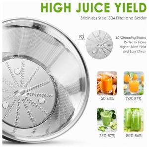 Centrífuga de Frutas com 2 Velocidades, Aço Inoxidável, 400W, 110v, A, C, Cinza