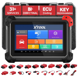 Scanner Automotivo Bluetooth com Wifi Acesso Remoto, EZ400 Pro OBDII, XTOOL, Vermelho