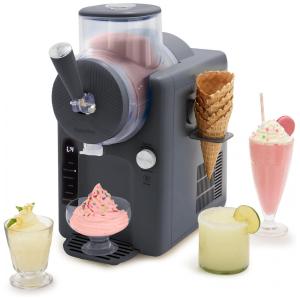Máquina de Sorvete e Bebidas Congeladas GreenPan Frost 15-em-1, Cinza, Compressor Integrado, 6 Modos 7 Texturas, Sem Pré-congelamento