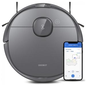 Aspirador Robô com Navegação a Laser, Mapeamento de Vários Andares e Prevenção Inteligente de Objetos, 110V, ECOVACS Deebot T8, Preto