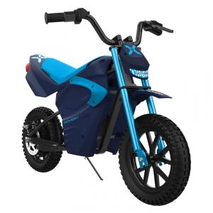Moto Elétrica Infantil para Trilha a Bateria 24V até 14 km, h 250W Idade Rec 13 Anos, Hover, Azul