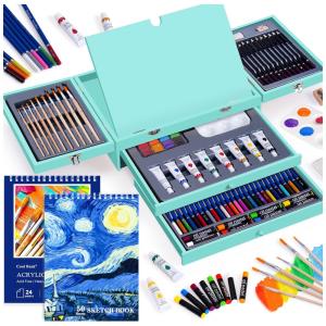 Lápis de Cor Professional 85Pcs Aquarela, Tinta, Acrylica, COOL BANK