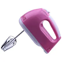 XBW Batedeira de Mão Elétrica com Velocidade Variável e Acessórios em Aço Inoxidável, 180W, 220v, XBWZBXN, Rosa