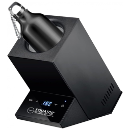 Porta Garrafa Térmico Profissional para Vinho com Tela LCD, Cor, EQUATOR WR001, Preto
