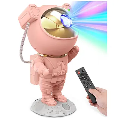 Projetor de Galáxia Astronauta Rosa