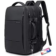Mochila para Laptop À prova D e Anti Roubo, BANGE 1908, Preto