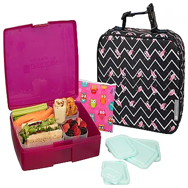 Lancheira Infantil Flamingo com Isolamento,