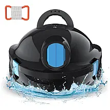 Robô Limpador de Piscina sem Fio com Tempo de Execução de 1,3H, Estacionamento Automático, Leve e Potente, INSE Y10, Preto