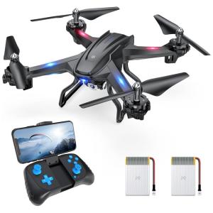 Drone para Adultos com Câmera 2K HD Controle de Voz e Gesto Compatível com Óculos Virtual, URANHUB, Preto