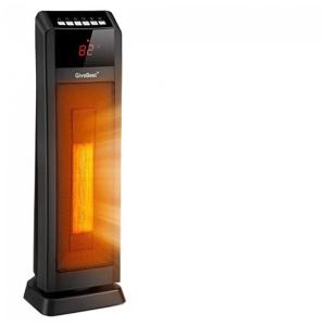 Aquecedor de Cerâmica Elétrico Portátil, 3 Configurações e Controle Remoto,1500W, 110V, GIVEBEST HPQ15C EA, Preto