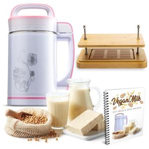 Maquina Elétrica 5 em 1 para Produção de Leite Vegetal e Tofu Branca, 110v, ROMAN VENTURES, Branco