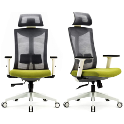 Cadeira de Escritório Ergonômica Ajustável com Apoio para Braços, SIHOO, Cinza