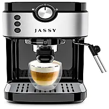 JASSY JS 101 Maquina de Café Profissional 1.5L, 20 Bar, c, Controle de Temperatura 1700W, 110V, Preta