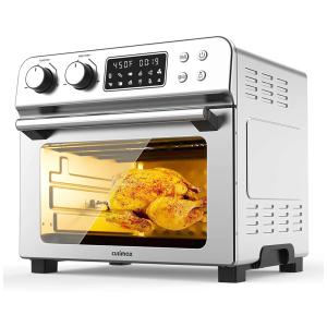CUSIMAX Fritadeira Elétrica Air Fryer 23L, com Painel de Controle Digital, 110V, 1700W, Prata
