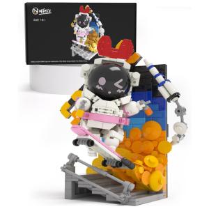 Kit de Construção Astronauta Esportivo com 638 Peças, Nifeliz