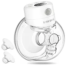 Bomba Tira Leite Unica Elétrica Recarregável com Painel Digital 3 Modos e 9 Níveis de Sucção, Branca, HAUTURE S12, Branco