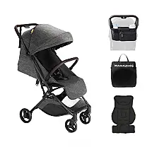 Carrinho de Bebê Compacto com Prêmio de Ouro, Organizador e Almofada - Leve, Amigo de Avião, Dobrável com uma Mão (5,2kg),MAMAZING