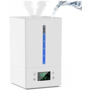 Umidificador Ultrassônico Portátil WOAEDMBY 6 Litros até 50H e Giratório em 360 , 110V, Branco