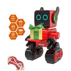 Robô Inteligente OK com Controle Remoto e Sons para Crianças de 3 Anos ou Mias, OKK Aukfa K3, Vermelho