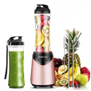 Liquidificador Portátil 550mL com 2 Garrafas Esportivas, 300W, La Reveuse, Rosa