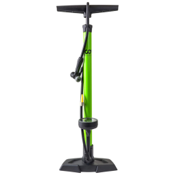 CyclingDeal Bomba de Piso Ergonômica para Bicicleta com Medidor e Válvula Inteligente 160 PSI, Verde