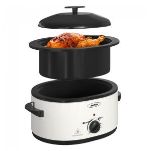 Panela Elétrica 7,5L com Tampa Auto-alinhante, Panela e Rack Removíveis, 110V 1000W, Sunvivi, Branco