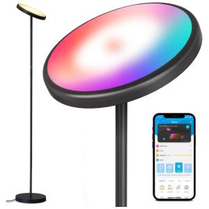 Luminária de Piso Inteligente 2000 Lumens 24W 6500K 32 Modos Funciona com Alexa, Assistente Google e App Controle, GOVEE H6073111