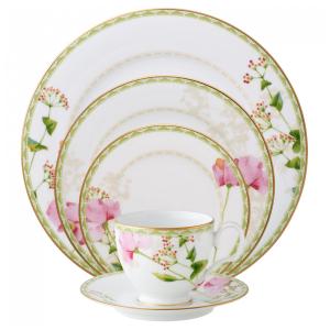 Aparelho de Jantar Para Todas as Ocasiões com 5 Peças, Formato Redondo e Material de Porcelana, Noritake 1737-05E