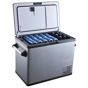 Cooler, Geladeira Elétrica Automotiva 54L Portátil, 12, 24V DC 100, 240V AC, AUSRANVIK, Cinza