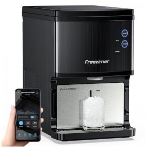 Máquina de Gelo até 18 kg em 24H Portátil com Controle Remoto via APP, 130W, 110v, FREEZIMER, Preto